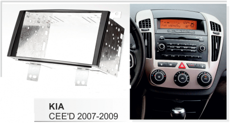 Πρόσοψη Kia Ceed 2007-2009 kit  2DIN Μαύρο 03.552