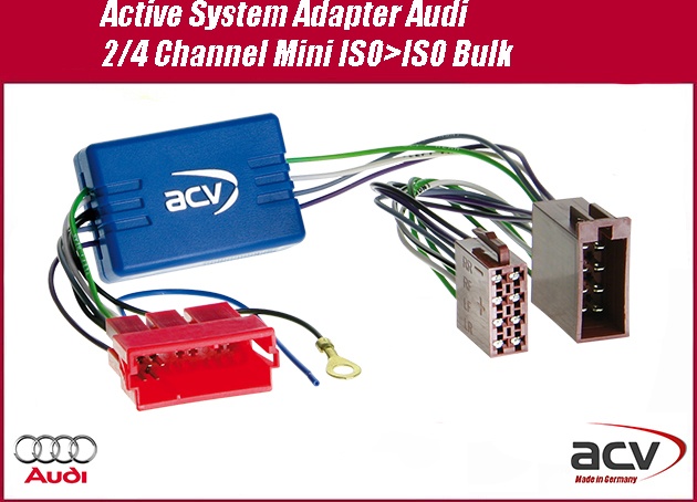 Active System Adapter Audi 2/4 Channel Mini ISO>ISO Bulk 13-1338-02