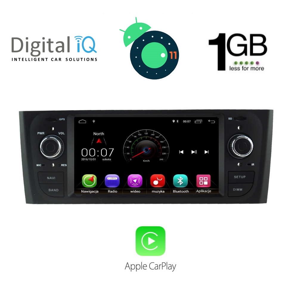 MULTIMEDIA OEM FIAT GRANDE PUNTO  2005-2011 – ANDROID 11  R –  CPU: MTK  A9  1.3Ghz –  4core – RAM : 1GB DDR3 – NAND FLASH : 16GB

SUPPORTS STEERING WHEEL COMMANDS 