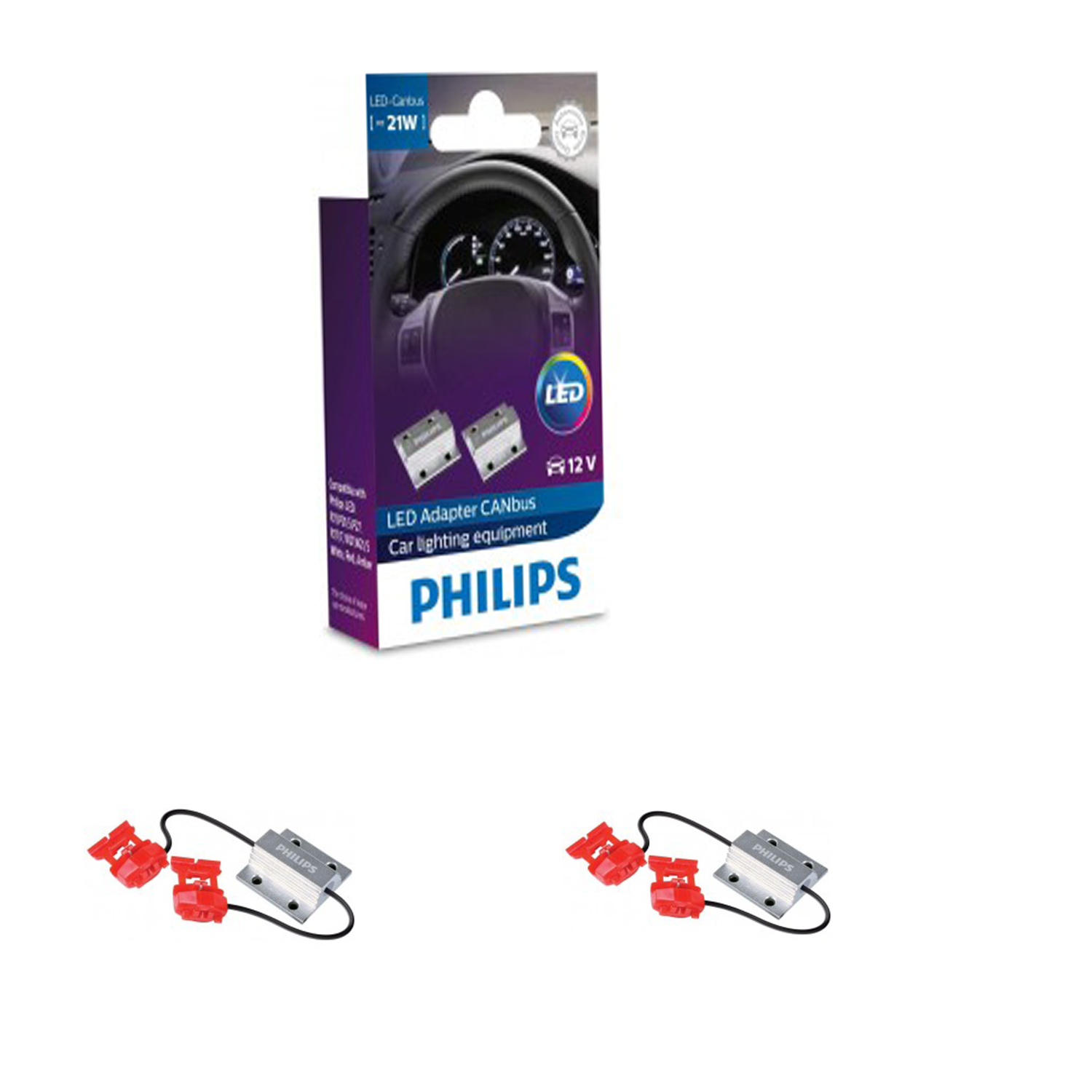 ADAPTER LED CAN BUS PHILIPS 21w 2 Τεμάχια