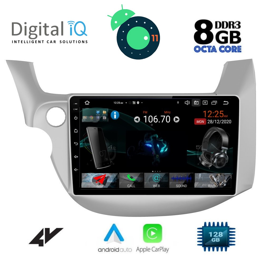 MULTIMEDIA OEM HONDA JAZZ mod. 2008-2012
ANDROID 11
CPU: CORTEX A55 + A75 64Bit | 8CORE | 2Ghz
RAM DDR3: 8GB | NAND FLASH: 128GB


SUPPORTS STEERING WHEEL COMMANDS