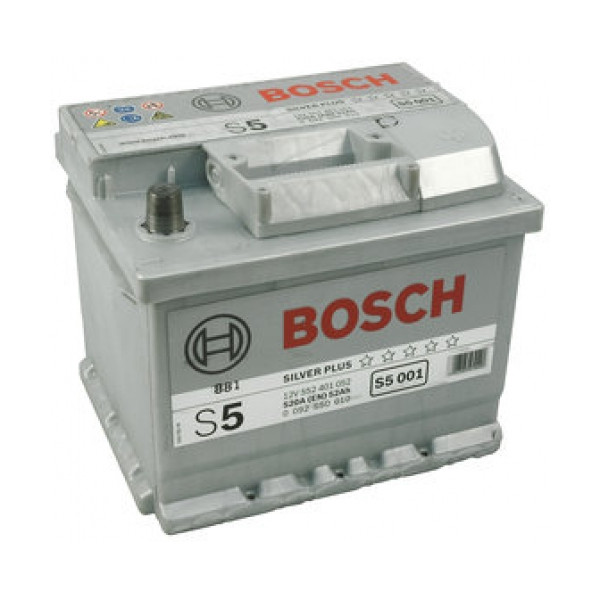 Μπαταρία Αυτοκινήτου Bosch S5001 52AH 520A......