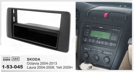 Πρόσοψη Skoda Octavia ’04 – ’07 1DIN γκρι 1-53-045 .....