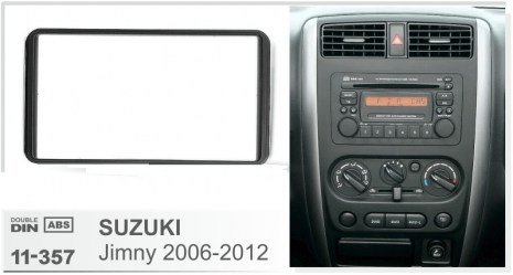 ΠΛΑΙΣΙΟ ΠΡΟΣΘΗΚΗ ΠΡΟΣΟΨΗ ice 1 & 2 DIN για οθόνη ή R/CD Suzuki Suzuki Jimny ’06-’12 _11-357