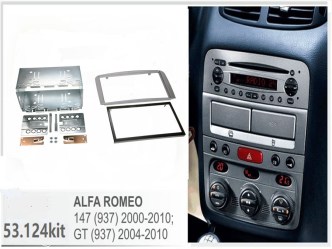 Πρόσοψη Alfa Romeo 147 2007 ΣΚΟΥΡΟ ΓΚΡΙ 2DIN_53.124...........