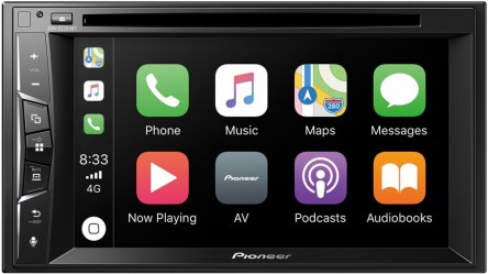 PIONEER AVH-Z2200BT 2din 6.8' dvd , bluetooth , Apple Carplay, waze