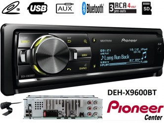 Pioneer DEH-X9600BT + τοποθέτηση , Προενίσχυση 4Volt με 3 ζευγάρια RCA , RC/D ,Bluetooth , 2 USB , SD , Multi Colour  ....