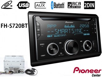 PIONEER FH-S720BT 2-DIN CD Tuner με Bluetooth, Multi colour , USB, Spotify, εφαρμογή Smart Sync