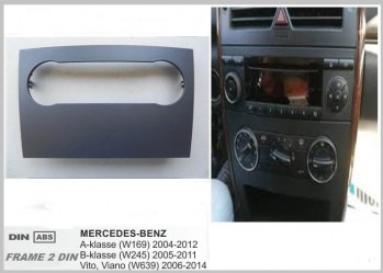 Πρόσοψη Μετατροπή 2din Mercedes W169, W245, W639 για OEM MERCEDES W169