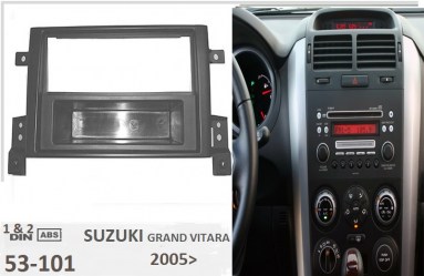 Πρόσοψη Suzuki Gran Vitara ’05- 1DIN και 2DIN ανθρακί_53.101
